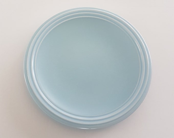 Pfaltzgraff TERRACE Azure, Blue Stoneware Dinner Plates with Raised Rings on Edge, Sets of 2