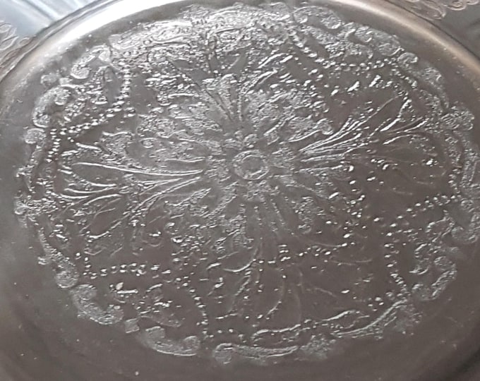 4 Pink Depression Glass Dessert Plates, MacBeth-Evans American Sweetheart