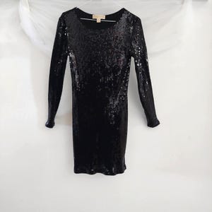 purple black cocktail dresses Sequin High-Neck Mini Dress