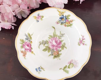 2pc Haviland ROSEDALE Cereal Bowls, Made in France