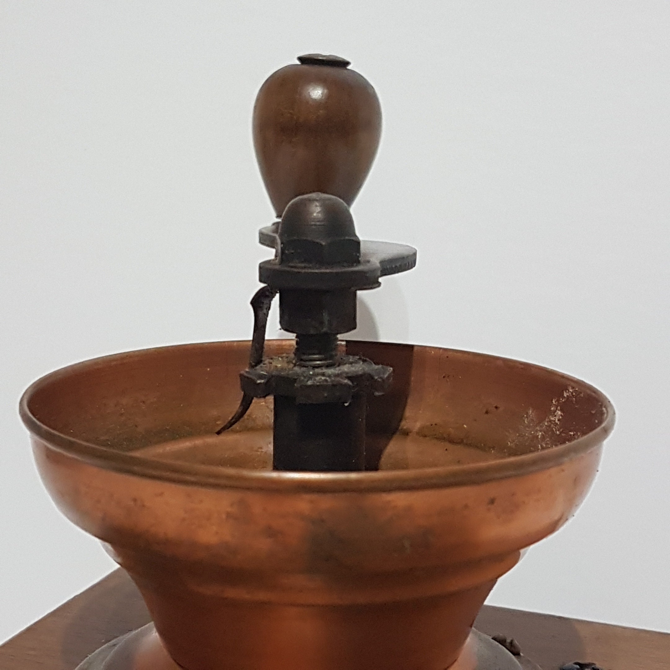 Vintage Coffee Bean Grinder, Wood Hand Crank Coffee Mill, Manual Coffee Grinder, Country Kitchen