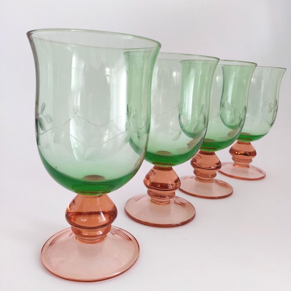 Pfaltzgraff Napoli Vintage 16oz Goblet Set Glassware