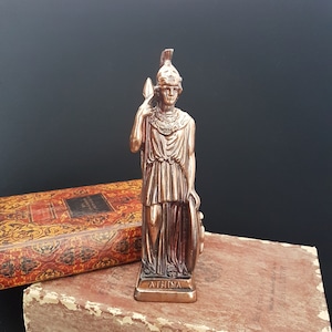 ATHENA Goddess Statue, Greek Goddess, Greek Mythology, 10 inch, Made in Greece