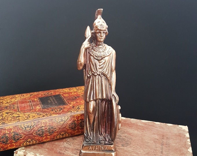 ATHENA Goddess Statue, Greek Goddess, Greek Mythology, 10 inch, Made in Greece