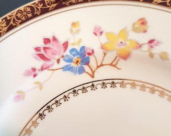 Set of 5 Alfred Meakin England Floral Dessert Plates (8") – Art Deco Tunstall MEA377