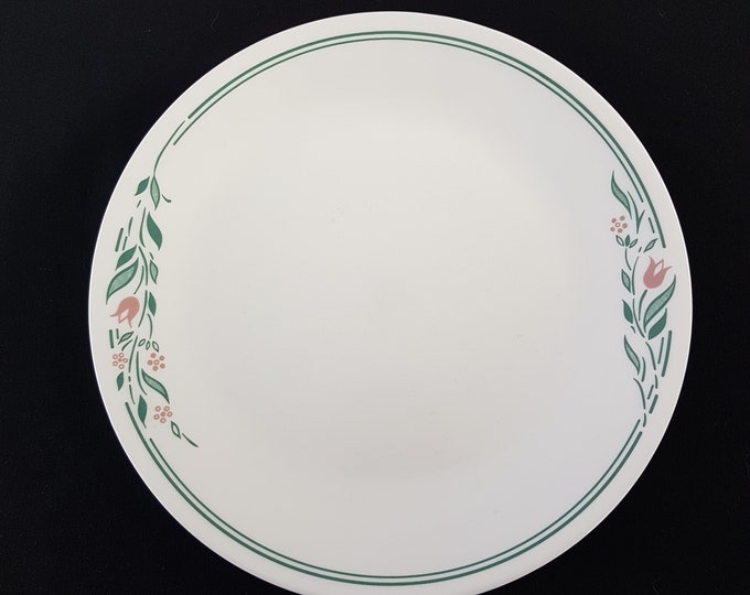 Vintage Corelle ROSEMARE Dinner Plates, Set of 4, Made in USA