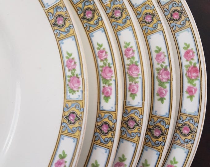 Alfred Meakin CLIFTON Antique Luncheon Plates, Made in England 1907