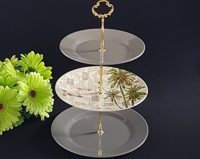 3 Tier Cake Stand NEW MELAMINE Plastic Plates, Outdoor Entertaining, Tea Party, Melamine Tray