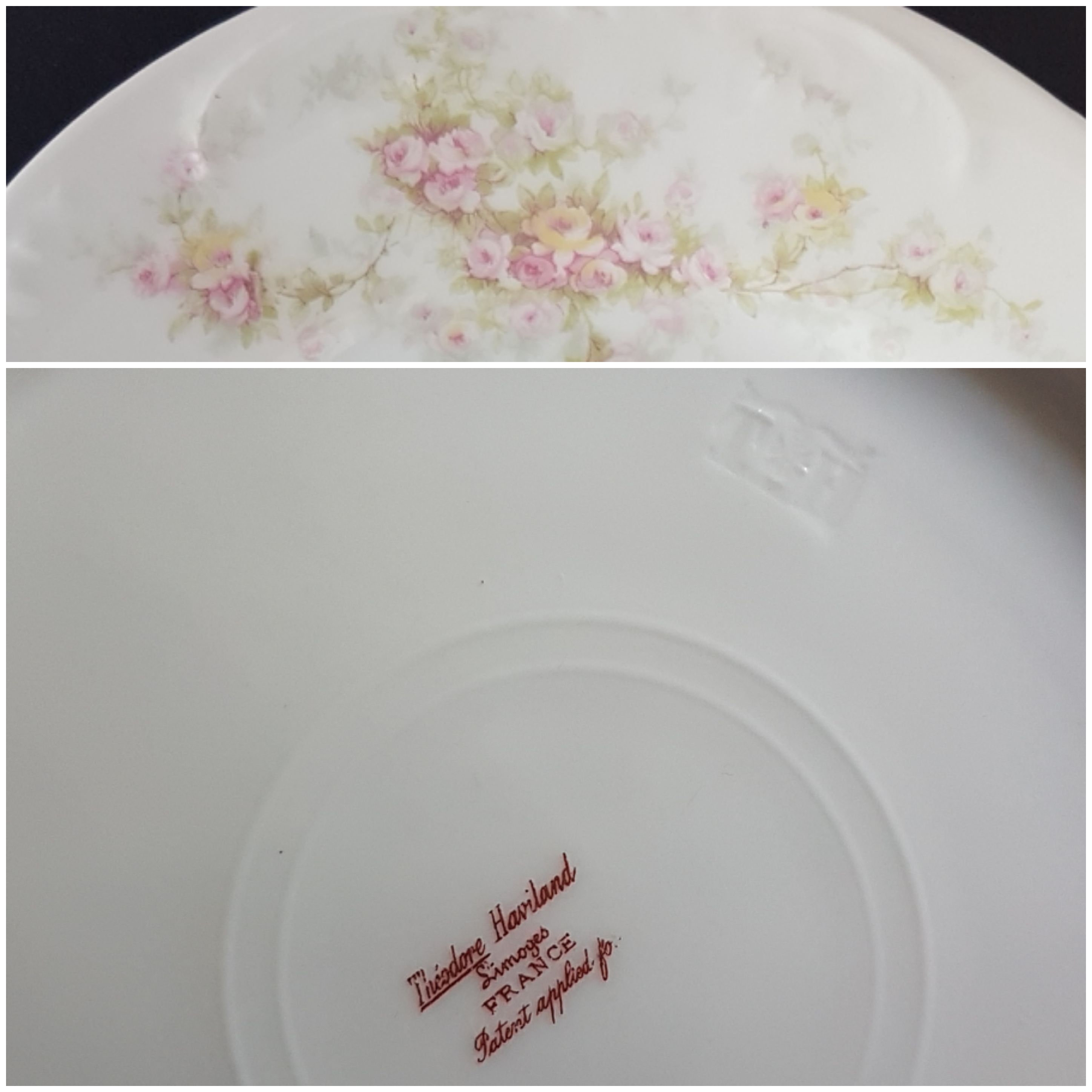 Antique Theodore Haviland Limoges 8.25 Plates, Set of 5 Salad Dessert