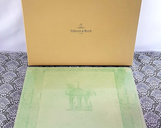 4pc Villeroy & Boch 1748 Summer Garden Sealed 16x11 inch Cork Backed Placemats Set