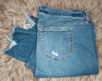 Women's Plus Size 16 Mid-Rise Boyfriend Straight Leg Vintage Jeans