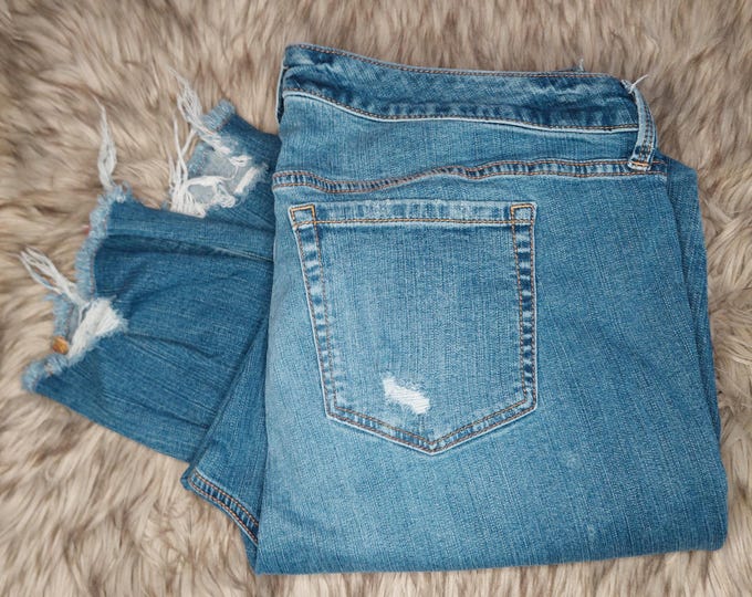 Women's Plus Size 16 Mid-Rise Boyfriend Straight Leg Vintage Jeans