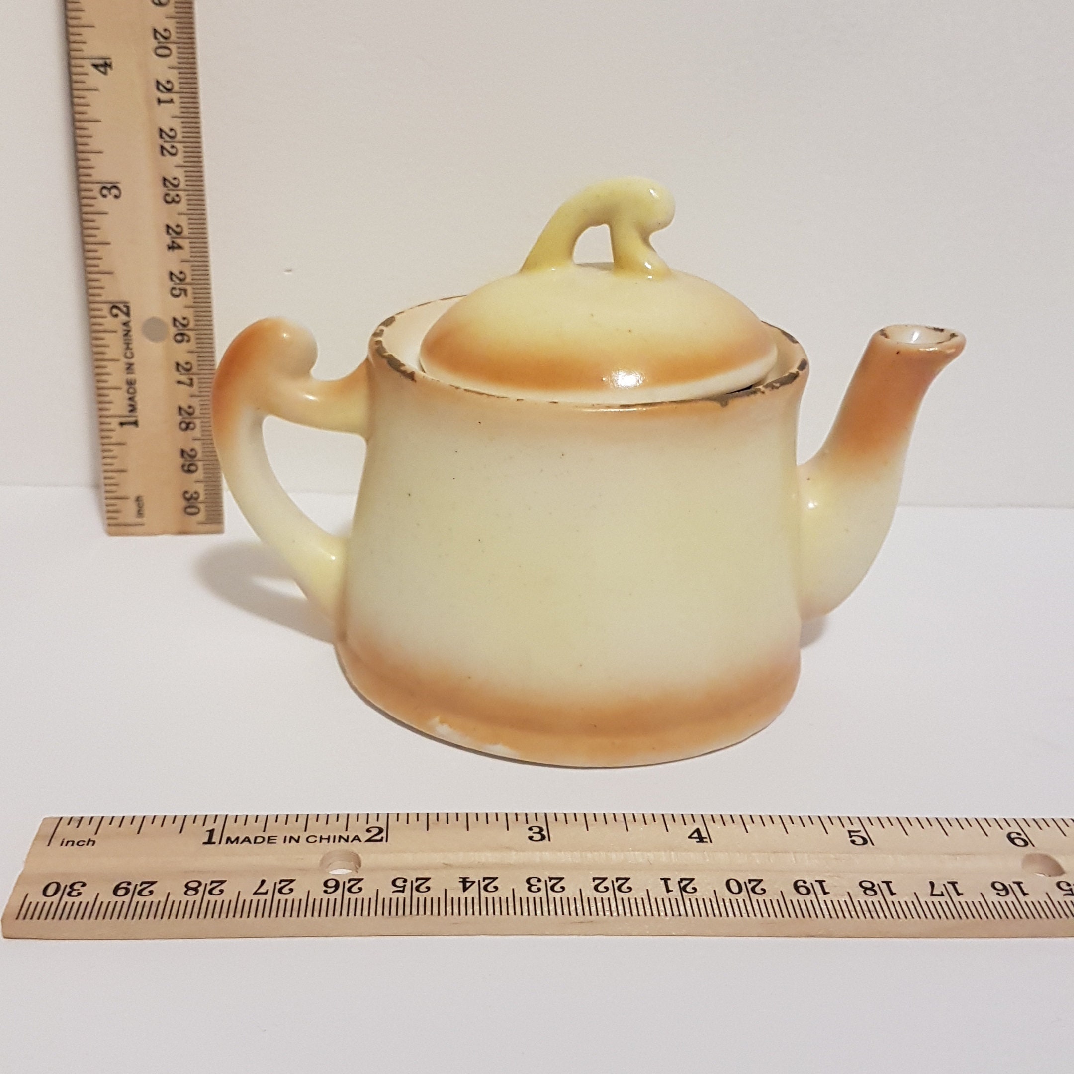 Czechoslovakian Teapot, Personal Size, 1 Cup Capacity, Hand Painted