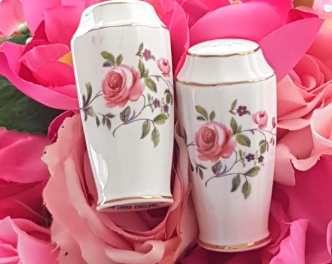 Royal Adderley FRAGRANCE Salt and Pepper Shakers Set Bone China England