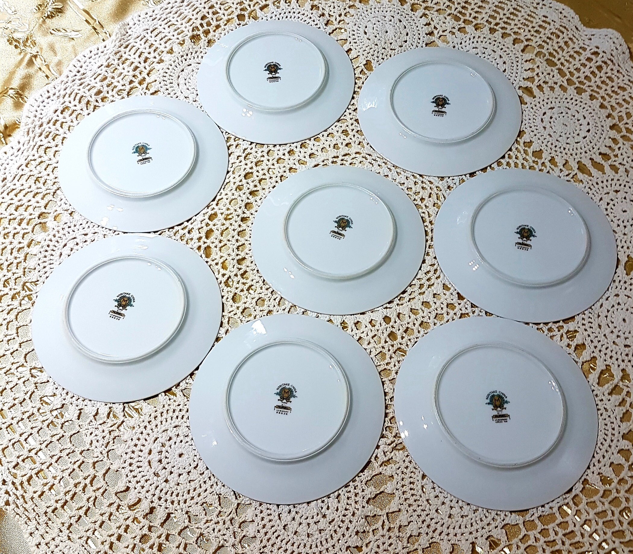 Set of 8 Vintage Noritake Muriel Bread & Butter Plates, 98838, Noritake