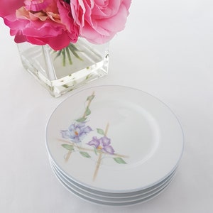 Vintage Denby HARMONY Side Plates, 6 inch, Set of 4, The Pastel Collection, Made in Portugal, 1980s