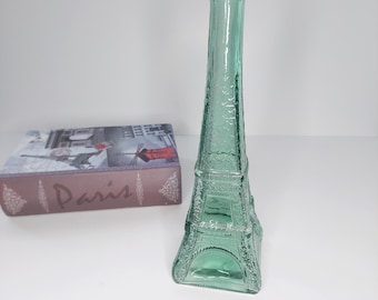 Wards Glass Eiffel Tower Decanter Bottle - 10.5 Inch