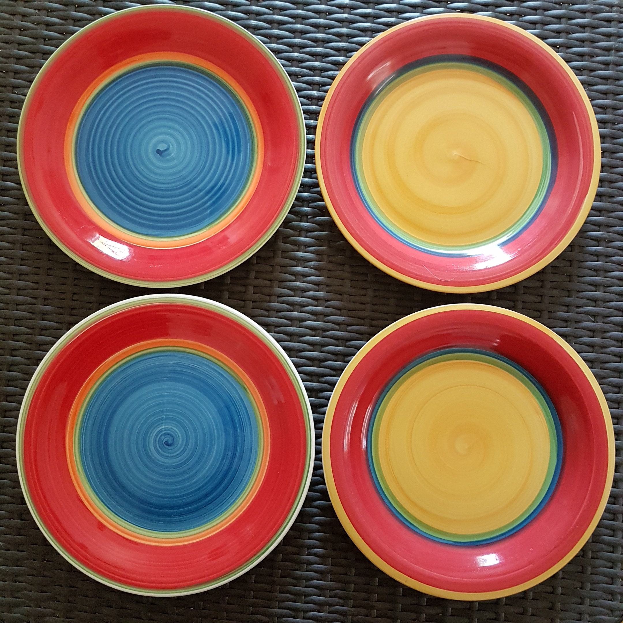 Vintage Royal Norfolk Stoneware Dinner Plates, Set of 2 MAMBO, Set of 2