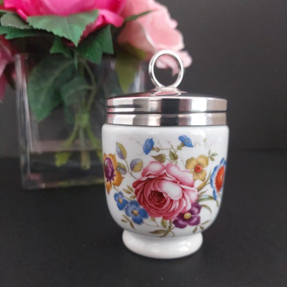 Royal Worcester Bournemouth Egg Coddler Vintage Ceramic Boiled Cooker Cup Kitchen Collectible Gift