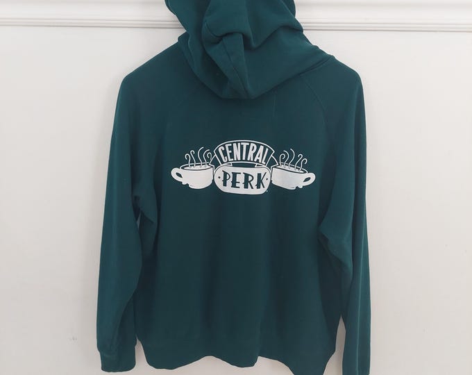 Authentic Friends Merchandise Central Perk Green Hoodie- Size Small