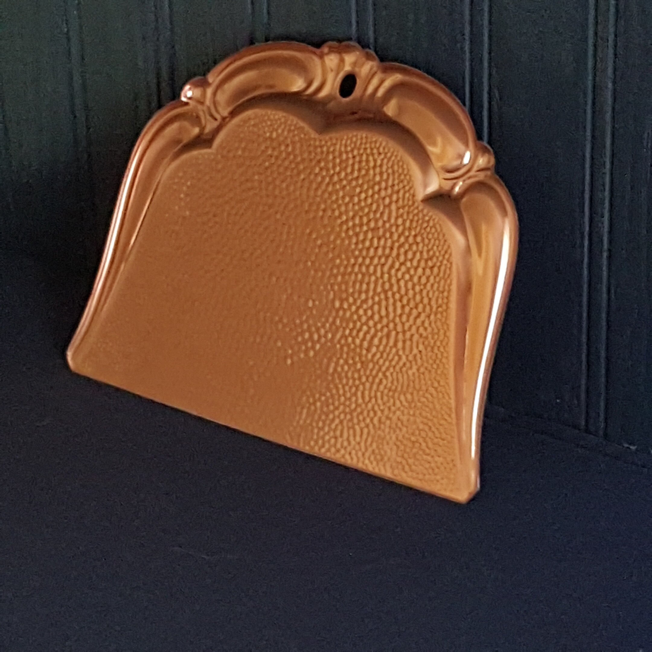 Vintage German Copper Dustpan, Wall Hanging Crumb Pan, Crumb Tray