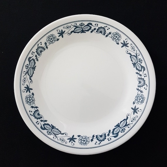 Corelle OLD TOWN BLUE Onion Side Plates, 6.75 inch, Set of 4