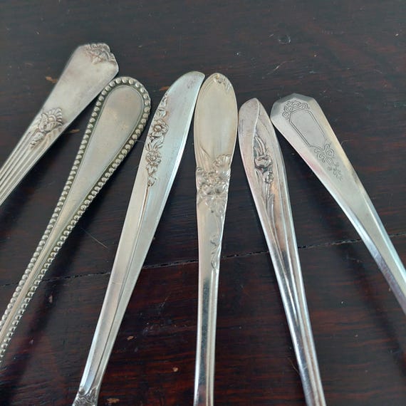 Silver Plate Sugar Spoon Mismatched Vintage Cutlery