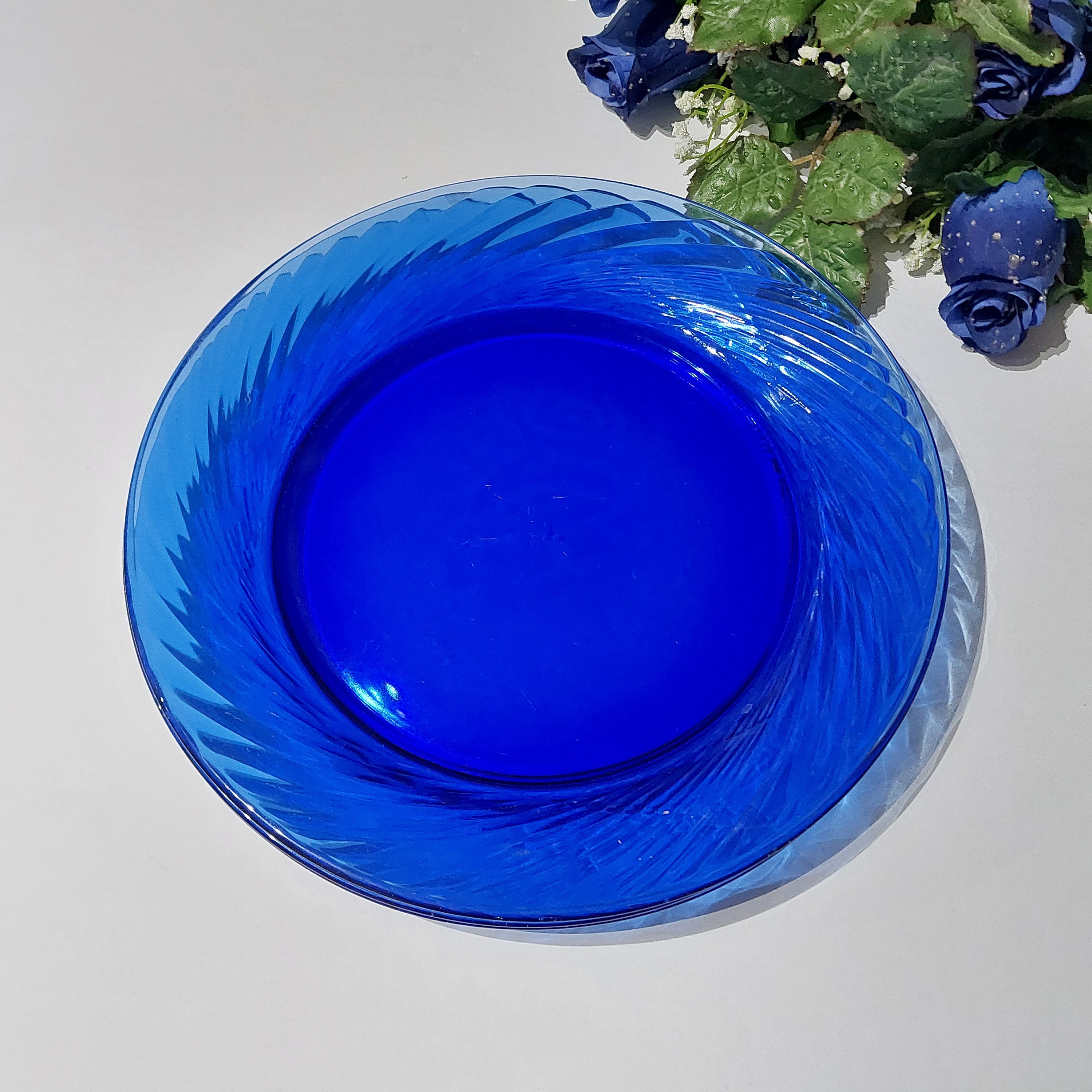 Piatti da pranzo in vetro blu, Pyrex FESTIVA Blu Cobalto, 10,75