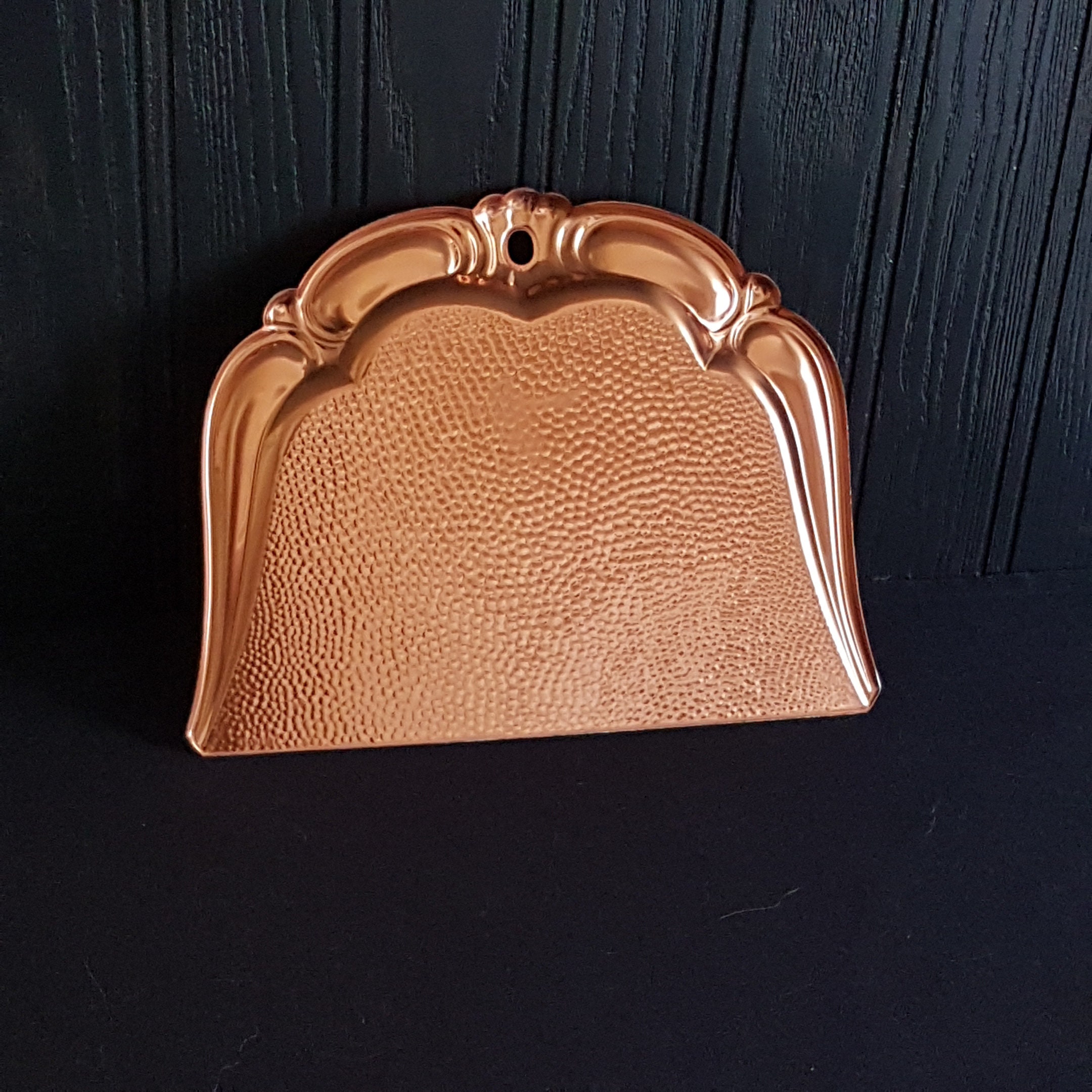 Vintage German Copper Dustpan, Wall Hanging Crumb Pan, Crumb Tray