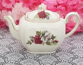 Vintage Sadler Cube Ceramic Teapot - Rare English Collectible Gift for Tea Enthusiasts