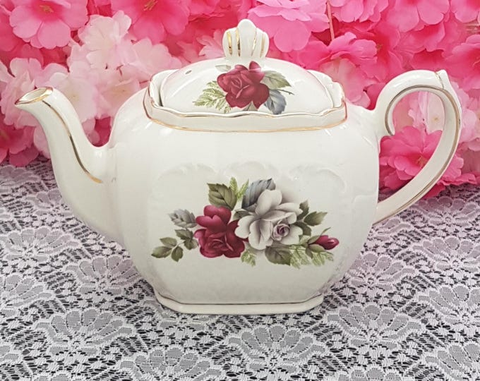 Vintage Sadler Cube Ceramic Teapot - Rare English Collectible Gift for Tea Enthusiasts
