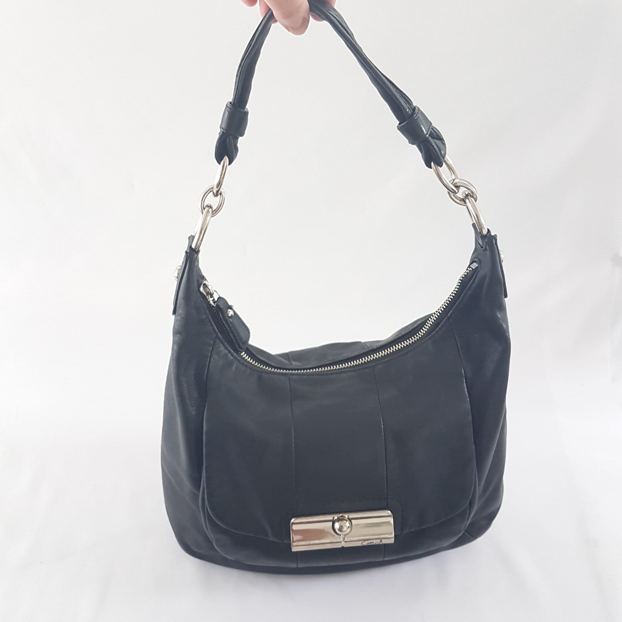 Vintage COACH Black Leather Shoulder Bag Vintage COACH Black Leather Shoulder Bag