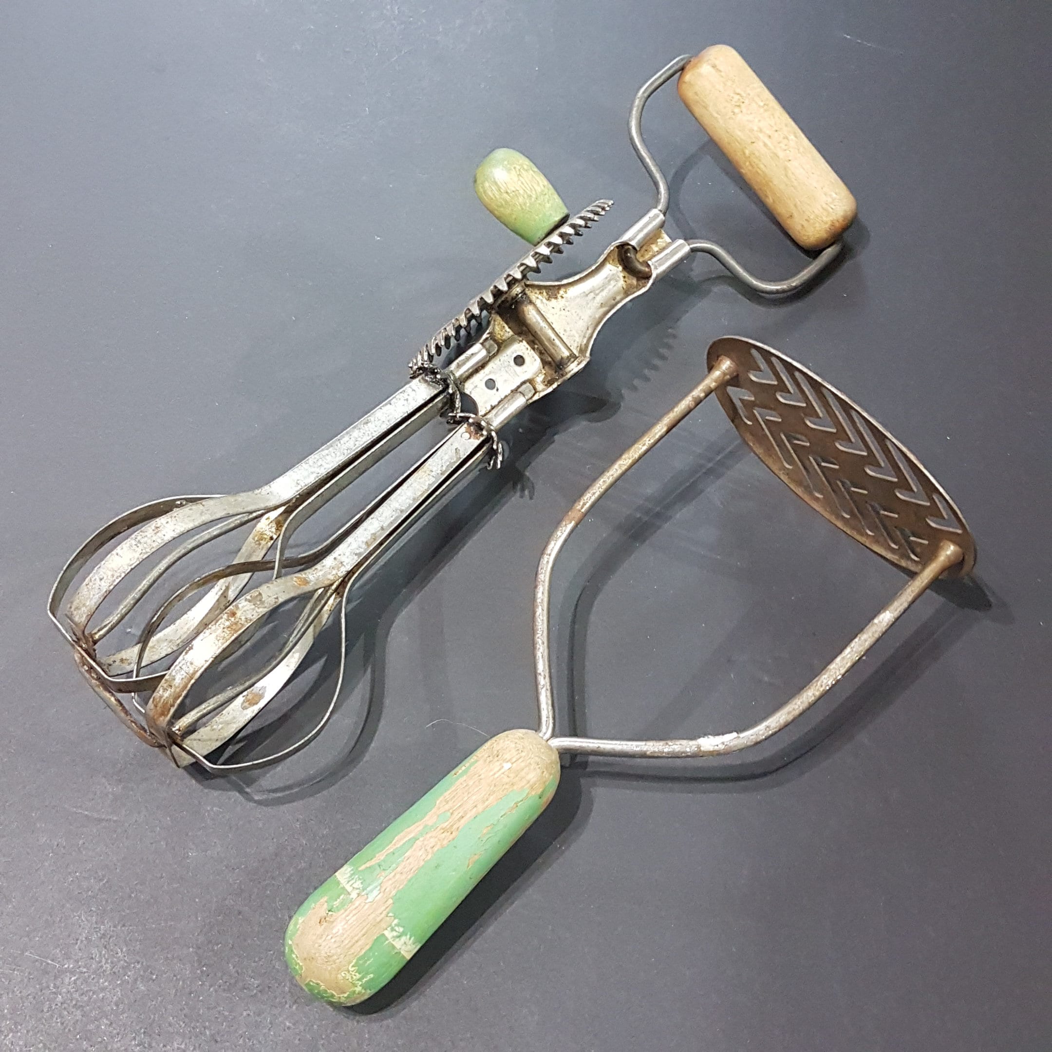 Vintage Wooden Handle Potato Masher - Heirloomed