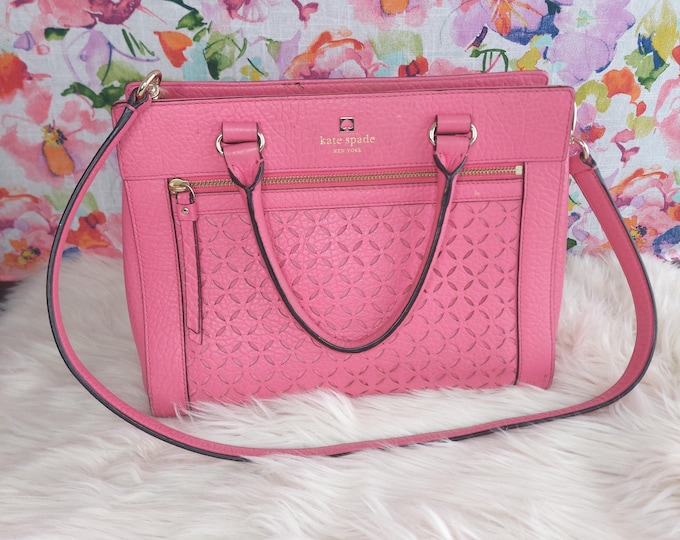 Kate Spade Perri Lane Romy Pink Leather Satchel