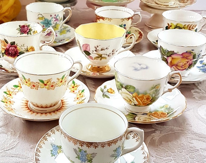 Vintage TEA CUP & SAUCER A Hummingbird Heirloom