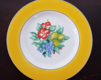 4pc Royal Heritage Abundance Porcelain Dessert Salad Plate Set