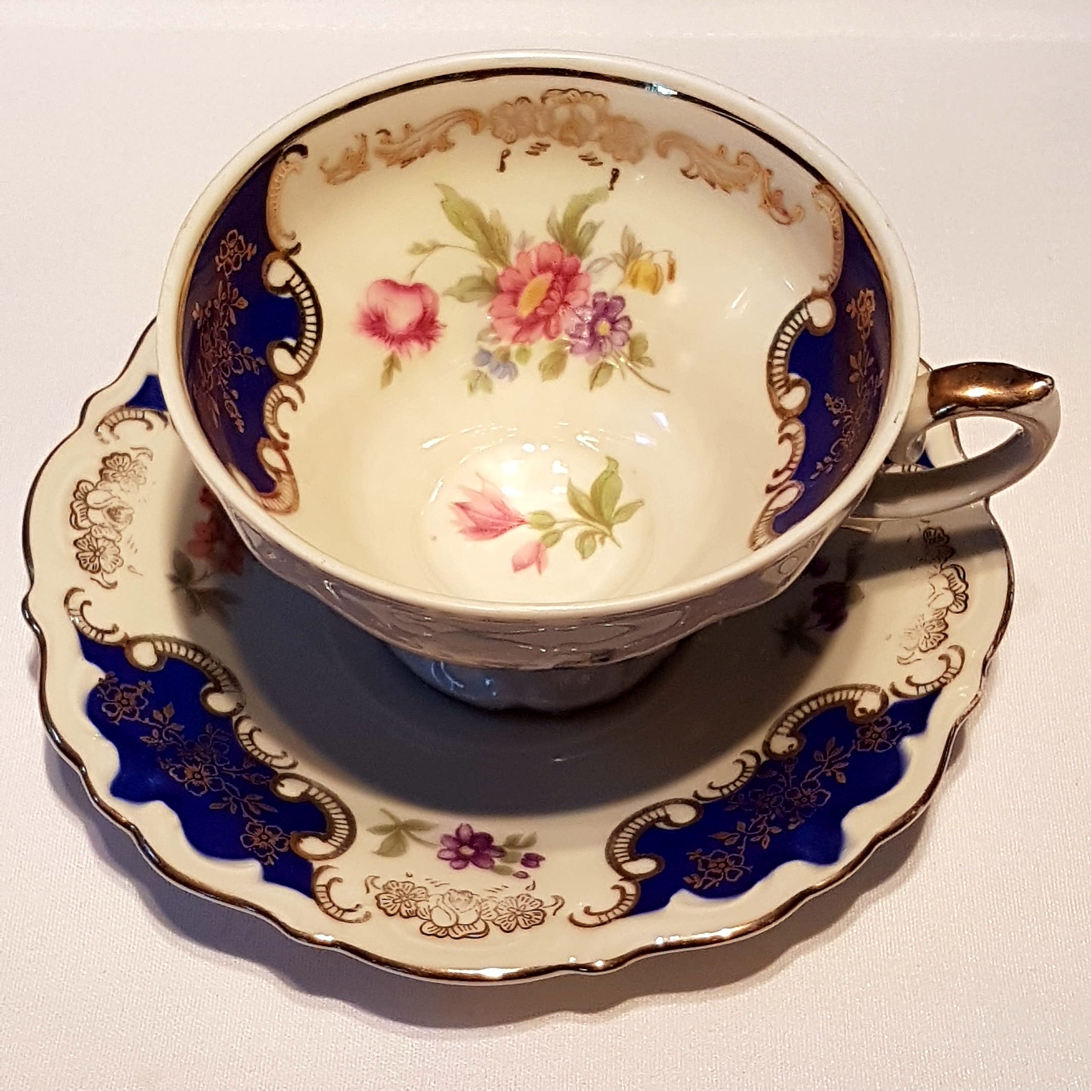 Vintage Winterling Purple Tea Cup, German China Teacup, 1940's