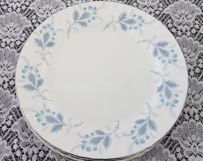 4pc Aynsley LAS PALMAS Bone China Salad Plate Set