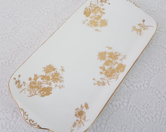 Hammersley GOLDEN CHRYSANTHEMUM H133 Bone China Rectangular Serving Plate