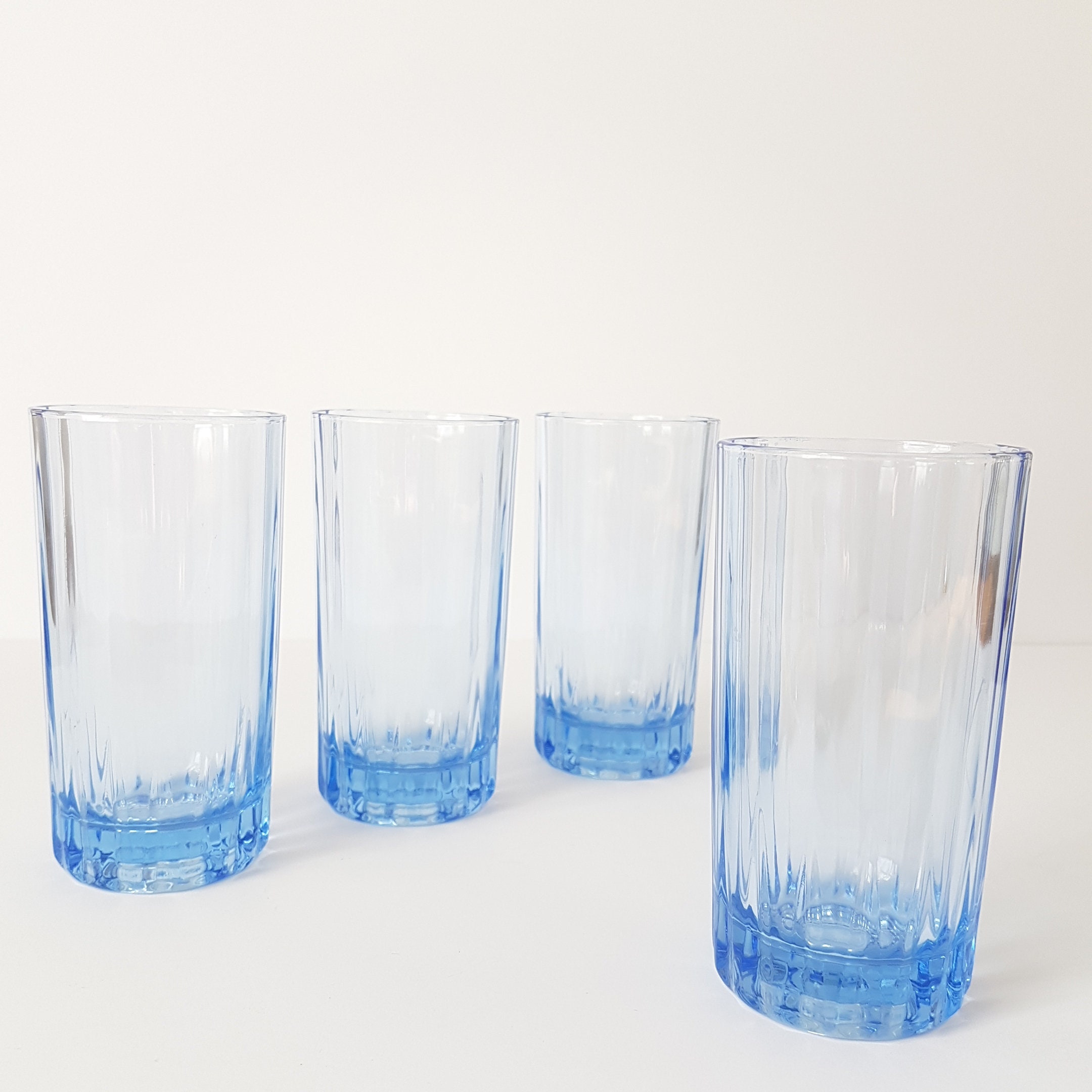 Vintage Glaver's Glass Tumbler Drinking Glasses Set of 4 