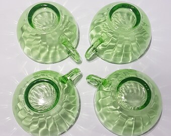 ウランガラス 1930年代 フェデラルグラス グリーン デプレッション