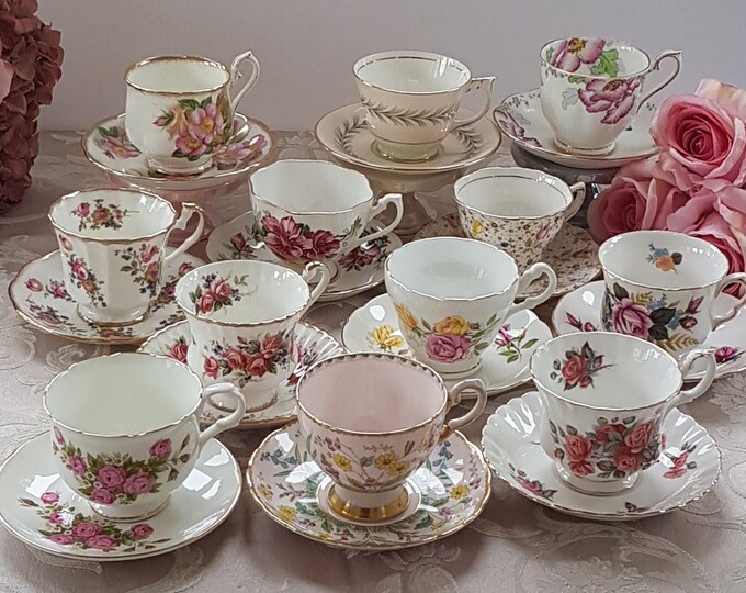 Vintage TEA CUP & SAUCER A Hummingbird Heirloom