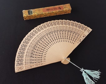 Vintage Japanese Bamboo Folding Hand Fan
