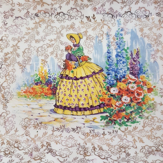 James Kent Crinoline Lady 10 inch Serving Bowl Vintage 1930s Longton England