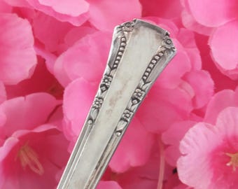 Vintage 1881 Rogers Oneida Del Mar Silverplate Oval Soup Spoons Set - 6 Pieces (1939)