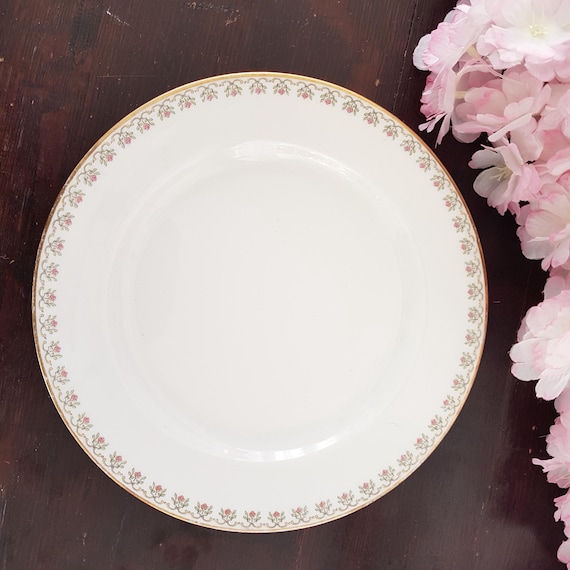Vintage Haviland Limoges Salad Plates: Pink Flower Garland, Eaton's Canada