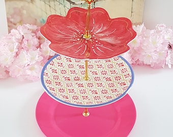 3 Tier Cake Stand NEW MELAMINE Plastic Plates, Outdoor Entertaining, Tea Party, Melamine Tray