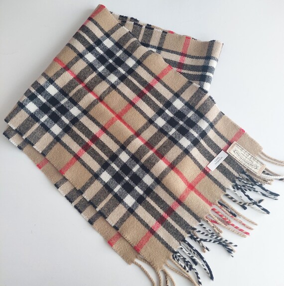 James Pringle Weavers Camel Thomson Tartan Wool Scarf - Scottish Celtic Gift View 4