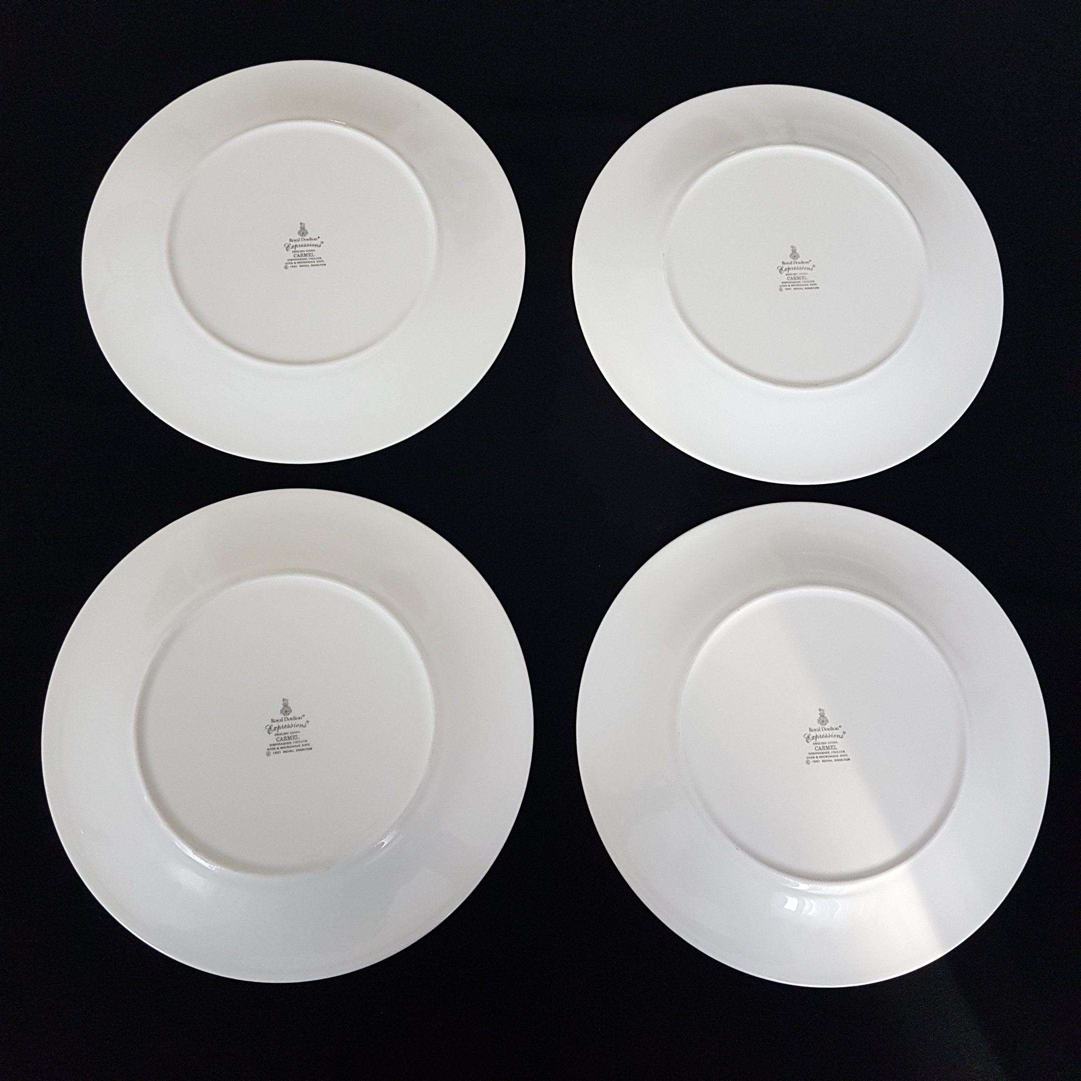 Dinner Plates, Vintage CARMEL by Royal Doulton Expressions, Sets of 2