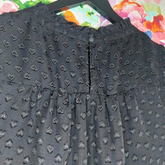 Torrid Heart Clip Dot Mock Neck Tank Top - Plus Size 2X - Black
